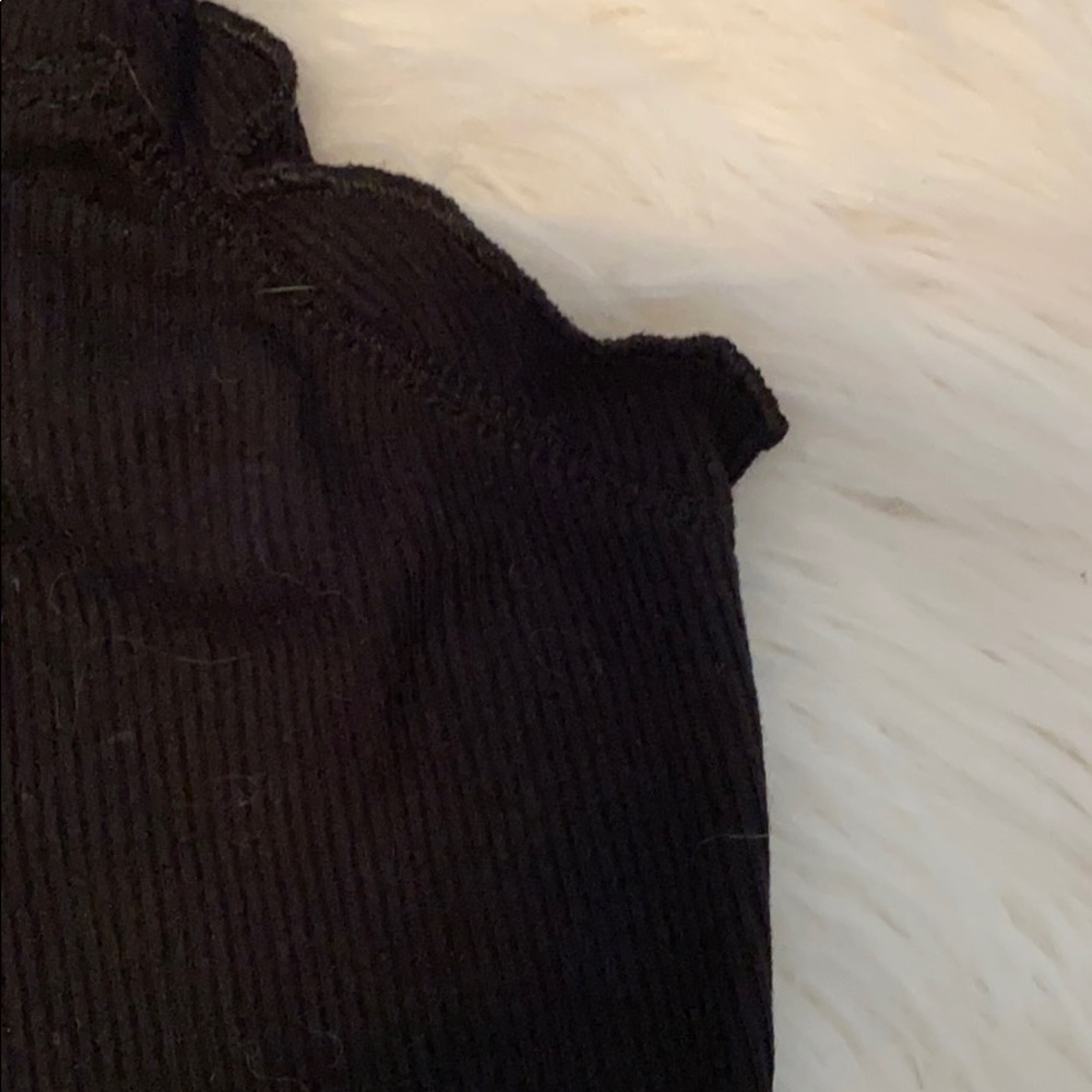 Ribbed cotton crop top - Picture 3 of 4